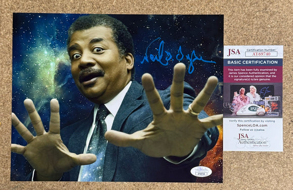 Neil DeGrasse Tyson Signed Astrophysicist & Writer 8x10 Photo With JSA COA