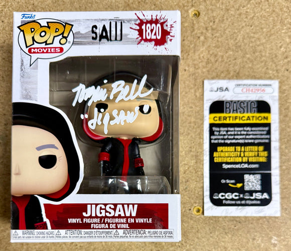 Tobin Bell Signed Saw Hooded Jigsaw Killer 2025 Funko Pop! #1820