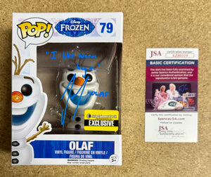 Josh Gad Signed Disney Frozen Diamond Olaf Exclusive Funko Pop! #79 With JSA COA