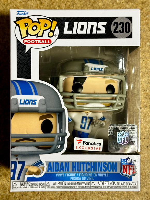 Funko Pop! Football Aidan Hutchinson #230 NFL Detroit Lions 2023 Fanatics Exclusive