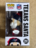 Rapper Paul Wall Signed NFL Houston Texans Santa Funko Pop! #291 With JSA COA