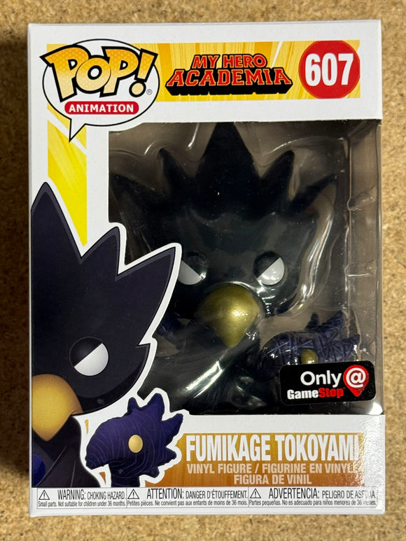 Funko Pop! Animation Metallic Fumikage Tokoyami #607 Hero Academia 2019 Vaulted Exclusive