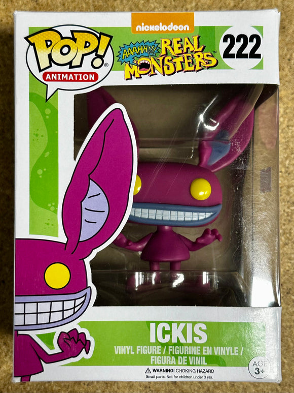 Funko Pop! Animation Ickis #222 Nickelodeon Aaahh Real Monsters 2017 Vaulted