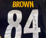 Antonio Brown “AB” Signed On Field Size 52 NFL Pittsburgh Steelers Jersey With JSA COA