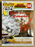 Eric Vale Signed My Hero Academia Tomura Shigaraki Funko Pop! #1830 With MAS COA