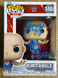 WWE Olympic Gold Medalist Kurt Angle Signed Funko Pop! #146 With JSA COA