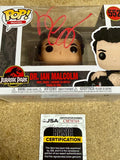 Jeff Goldblum Signed Jurassic Park Wounded Dr. Ian Malcolm Funko Pop! #552 With JSA COA