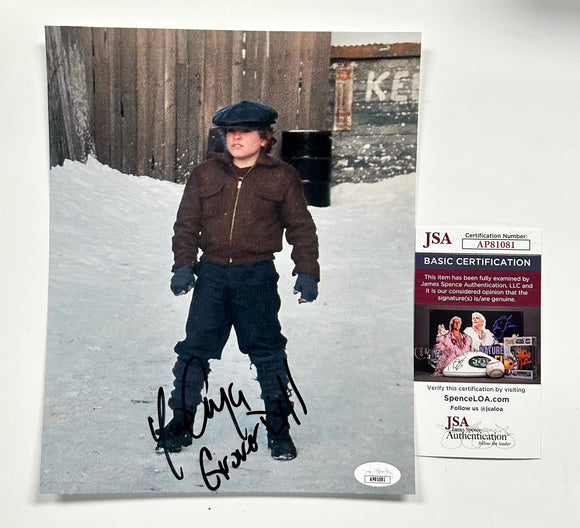 Yano Anaya Signed Grover Dill A Christmas Story 8x10 Photo With JSA COA