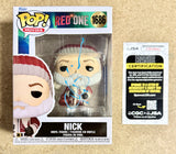 JK Simmons Signed Red One “Nick” Christmas Funko Pop #1686 With JSA COA