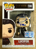 Tom Ellis Signed Lucifer NYCC Fall Con Funko Pop! #1590 Exclusive With JSA COA