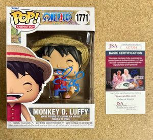 Colleen Clinkenbeard Signed Luffy With Meat Funko Pop! #1771 One Piece JSA COA