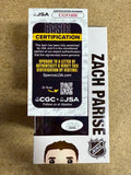 Zach Parise Signed NHL Minnesota Wild Vaulted Funko Pop! #41 With JSA COA 2018