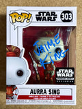 Jaime King Signed Star Wars Aurra Sing Funko Pop! #303 Exclusive With JSA COA