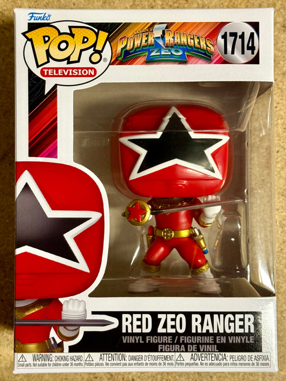 Funko Pop! Television Red Zeo Power Ranger V With Power Sword