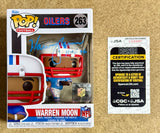 Warren Moon Signed NFL Houston Oilers Funko Pop! #263 With JSA COA