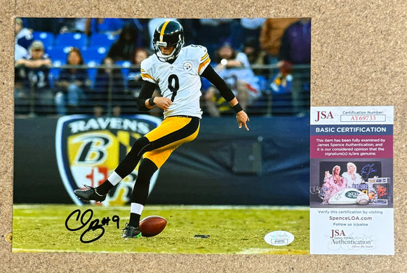 Chris Boswell Signed Autographed NFL Pittsburgh Steelers Kicker 8x10 Photo JSA COA