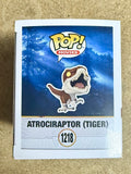 Jeff Goldblum Signed Jurassic World: Dominion Atrociraptor (Tiger) Specialty Series Funko Pop! #1218 JSA COA