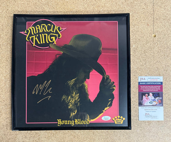 Singer Songwriter Marcus King Signed & Framed “Young Blood” Vinyl With JSA COA