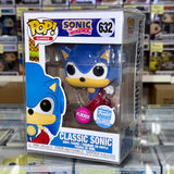 Funko Pop! Games Flocked Classic Sonic The Hedgehog #632 FS 2020 Exclusive