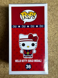 Funko Pop! Flocked Hello Kitty Gold Medal #36 Sanrio Team USA Exclusive LE 4000