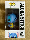 Funko Pop! Disney Aloha Stitch With Drink #203 Lilo & Stitch 2015 HT Exclusive