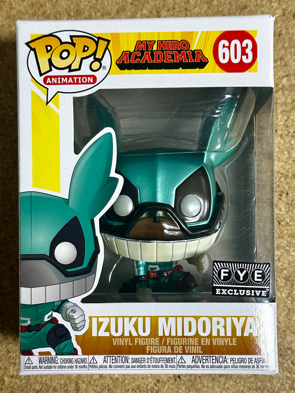 Funko Pop! Animation Metallic Izuku Midoriya (Deku) #603 My Hero Academia 2022 Vaulted Exclusive