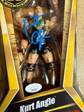 Kurt Angle Signed Mattel WWE Legends Elite Figure Series 26 With JSA COA
