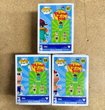 Funko Pop! Disney Phineas & Ferb #1628 #1629 & Agent P #1627 Set of 3