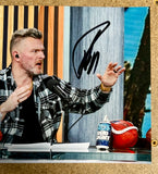 Commentator Pat McAfee Show Signed WWE 8X10 Photo With JSA COA