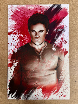 2013 Tyrine Carver Dexter Morgan 11”x 17” Poster Print Bay Harbor Butcher