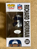 Richard Sherman Signed 2025 NFL Seattle Seahawks Funko Pop! #331 With JSA COA