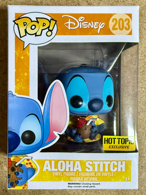 Funko Pop! Disney Aloha Stitch With Drink #203 Lilo & Stitch 2015 HT Exclusive