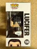 Tom Ellis Signed Lucifer NYCC Fall Con Funko Pop! #1590 Exclusive With JSA COA