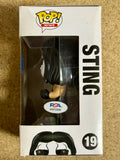 WWE HOF Wrestler Sting “The Icon” Signed Funko Pop #19 With PSA COA TNA AEW WCW