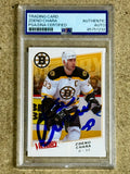 Zdeno Chara Signed 2008-09 Victory NHL Boston Bruins Upper Deck PSA/DNA Slab