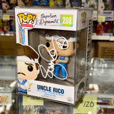 Jon Gries Signed Uncle Rico Napoleon Dynamite Vaulted 2015 Funko Pop! #208 With JSA COA