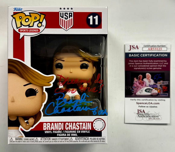Brandi Chastain Signed USNWT USA Soccer Legend Funko Pop! #11 With JSA COA