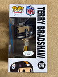 Terry Bradshaw Signed NFL Pittsburgh Steelers Funko Pop! #247 With JSA COA