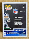 Troy Aikman Signed NFL Dallas Cowboys Funko Pop! #220 Exclusive With JSA COA