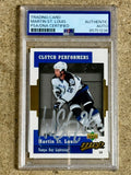 Martin St. Louis Signed 2006 Clutch Performers MVP NHL Tampa Bay Lighting Card PSA/DNA Slab