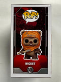 Warwick Davis Signed Wicket Star Wars Funko Pop! #608 With PSA/DNA COA