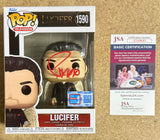 Tom Ellis Signed Lucifer NYCC Fall Con Funko Pop! #1590 Exclusive With JSA COA