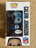 Calvin Johnson Megatron Signed 2014 NFL Detroit Lions Funko Pop! #17 With JSA COA