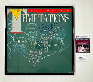 Otis Williams Signed & Framed Temptations: Back To Basics Vinyl With JSA COA