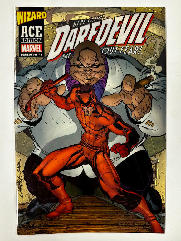 Daredevil # 1 Wizard Ace Edition Acetate Cover Marvel Comics April 2003