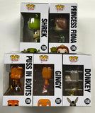 Funko Pop! Movies Shrek Complete Set Of 5 Puss In Boots, Princess Fiona, Donkey, Gingy 2024 #1594 1595 1596 1597 1598