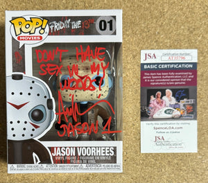 Ari Lehman Signed Jason Voorhees Friday The 13th Funko Pop! #01 With JSA COA