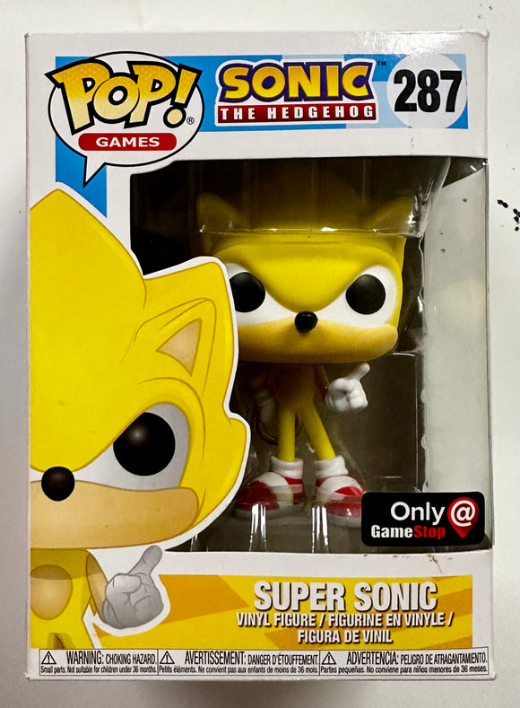 Funko Pop! Games Super Sonic the Hedgehog #287 GameStop 2017 Vaulted E –  Mustang Comics