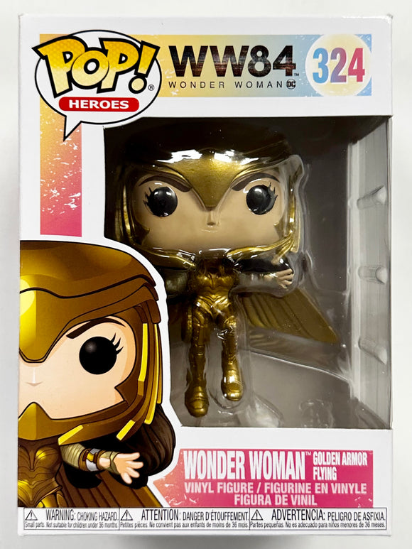Funko Pop! DC Heroes Golden Armor Flying Wonder Woman #324 WW84 2020