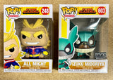 Funko Pop! Animation All Might & Izuku Midoriya “Deku” #248 #603 My Hero Academia Set Of 2